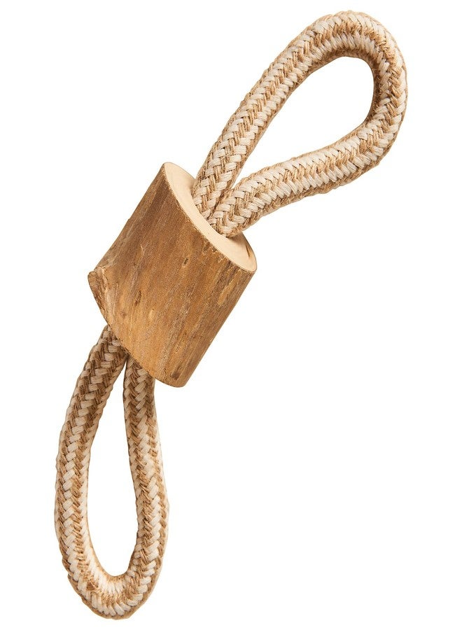 لعبة شد الحبل الخشبية من SPOT Coffee - لعبة للكلاب الصغيرة والمتوسطة الحجم، 8 بوصات، طبيعية 100%، مستدامة وآمنة للكلاب